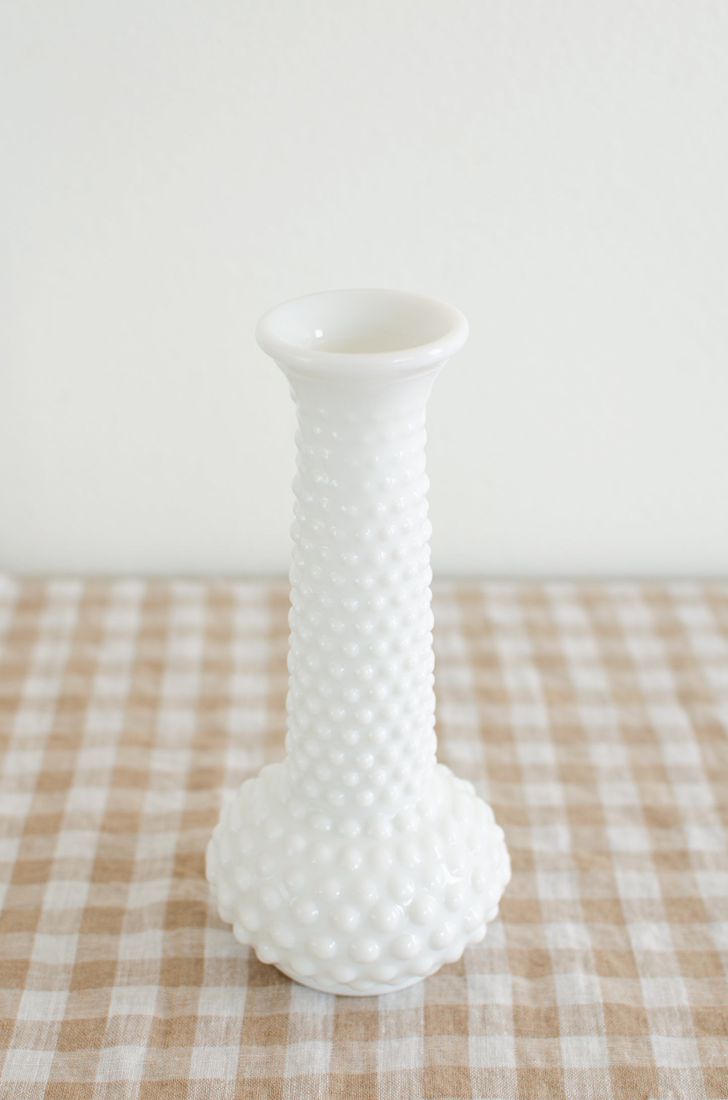 Hobnail Tall Neck Vase