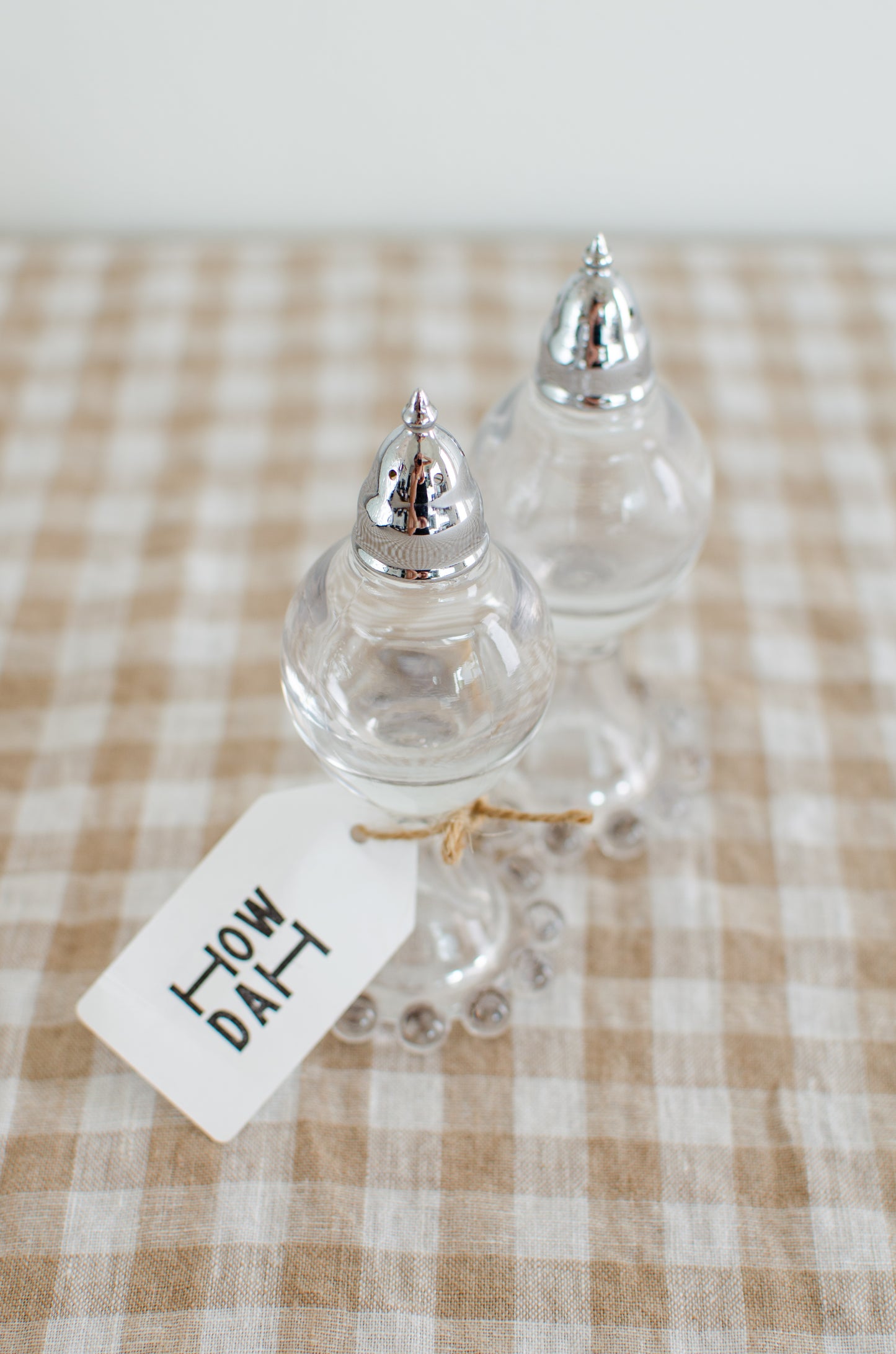 Ball-Edged Salt and Pepper Shakers