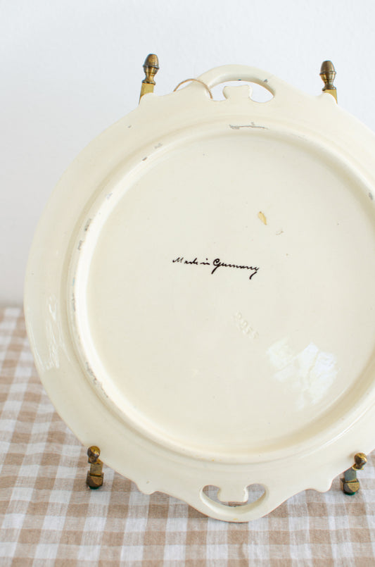 Large Decorative German Plate