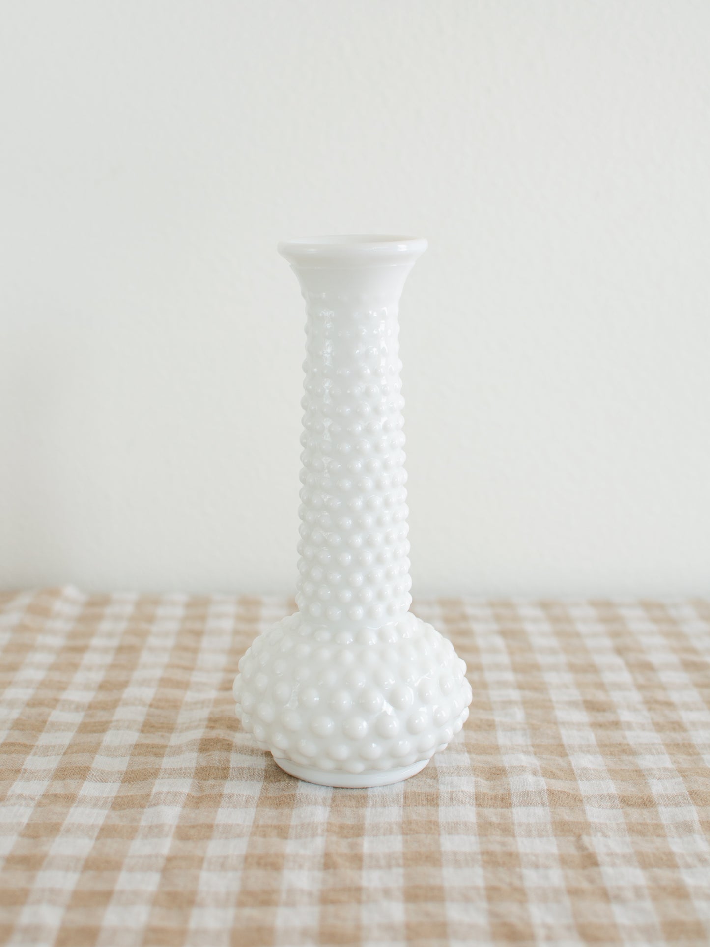 Hobnail Tall Neck Vase