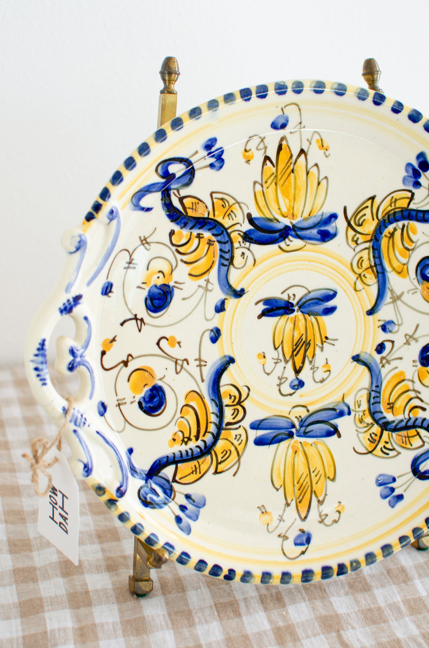 Large Decorative German Plate