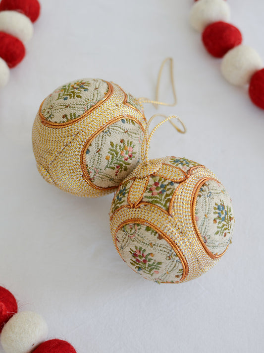 Needlepoint Ornament Pair