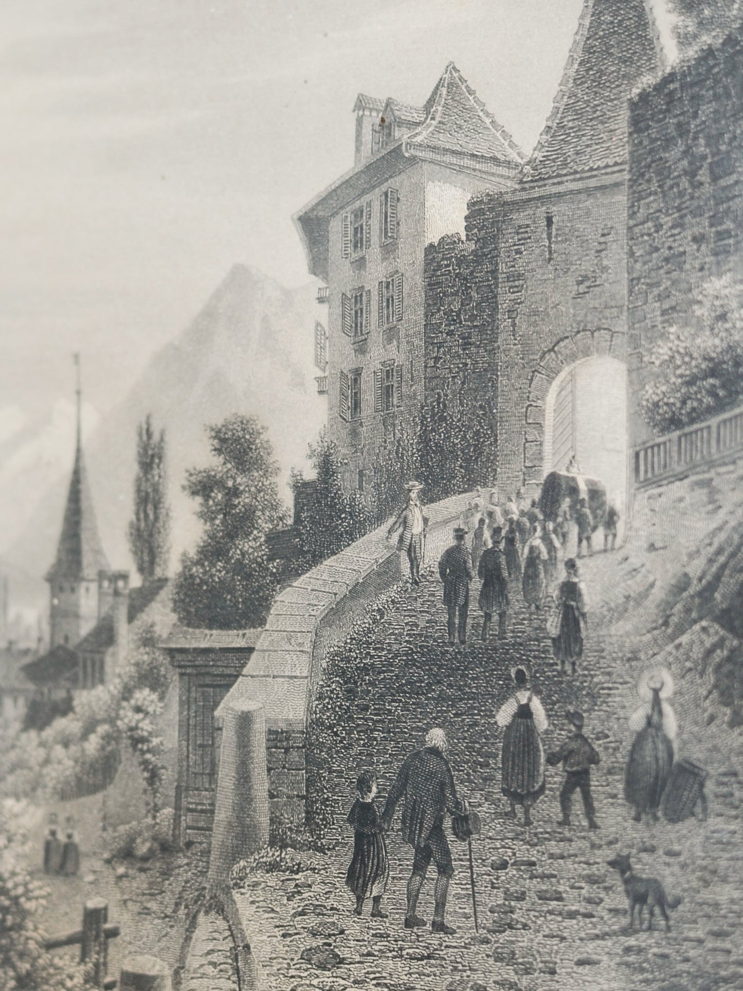 Framed Print of the village Thun